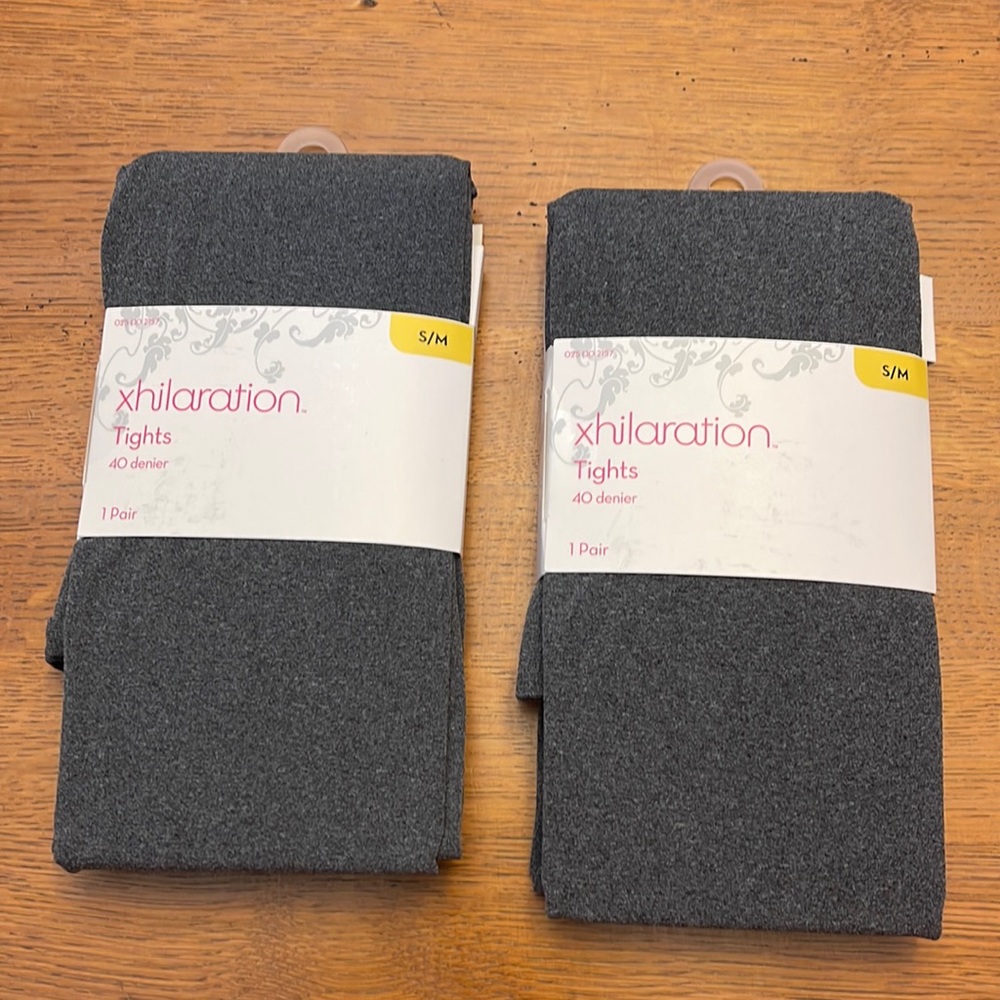 Two pair - xhilaration tights - Grey - S/M